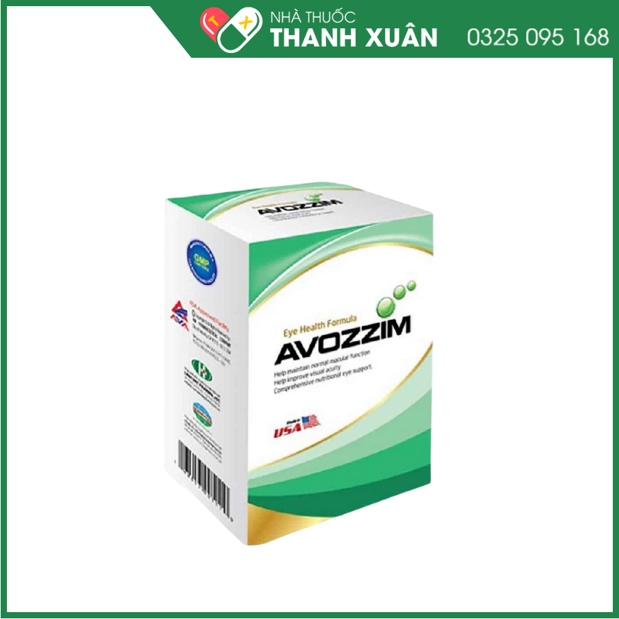 Bổ mắt Avozzim Captek giảm nguy cơ thoái hóa điểm vàng